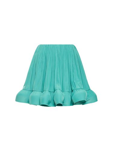 Minifalda De Charmeuse Con Volantes - LANVIN - Modalova