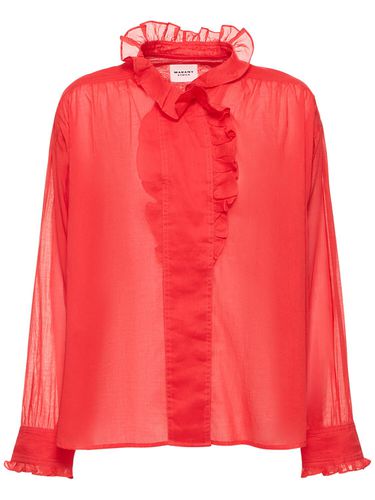 Pamias Ruffled Cotton Shirt - MARANT ETOILE - Modalova