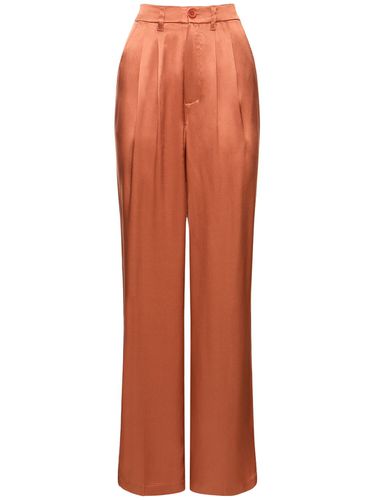 Carrie Silk Satin Straight Pants - ANINE BING - Modalova