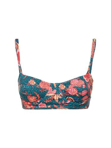 Top Bikini Zahara In Techno Stampato Stretch - ULLA JOHNSON - Modalova