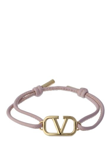 Armband Aus Leder Mit Vlogo - VALENTINO GARAVANI - Modalova