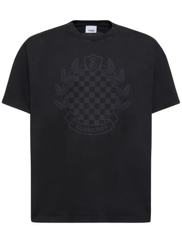 Ewell Checkerboard Printed T-shirt - BURBERRY - Modalova