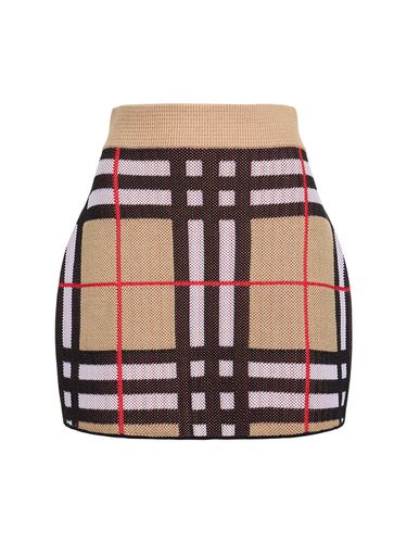 Haizel Check Jacquard Mini Skirt - BURBERRY - Modalova