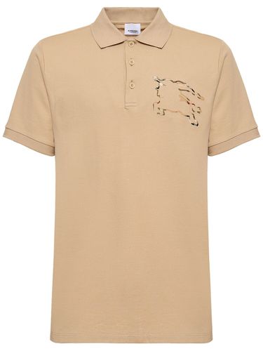 Winslow Printed Logo Core Fit Polo - BURBERRY - Modalova