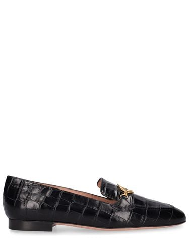 Mm Obrien Croc Embossed Loafers - BALLY - Modalova