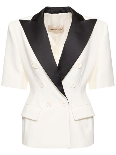 Stretch Crepe Short Sleeved Jacket - ALEXANDRE VAUTHIER - Modalova