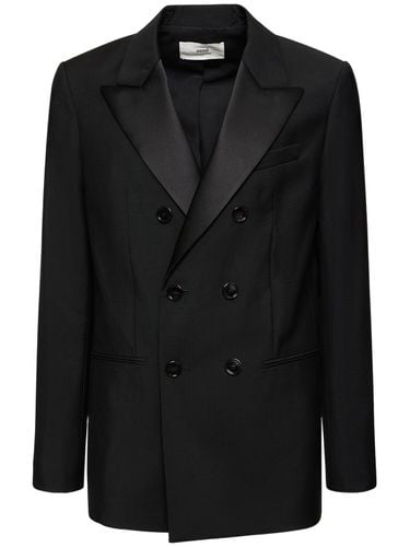 Double Breast Wool Jacket - AMI PARIS - Modalova