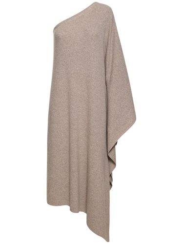 One Shoulder Cashmere Knit Long Caftan - MICHAEL KORS COLLECTION - Modalova