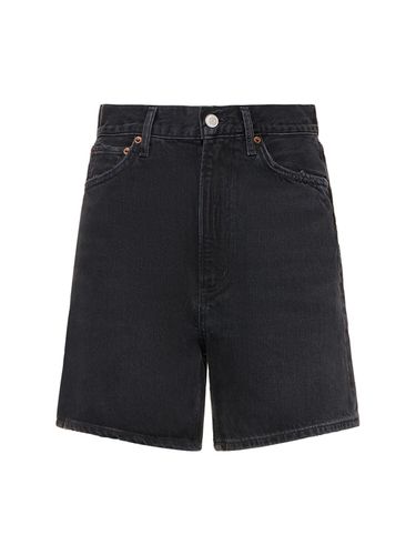 Shorts Aus Bio-baumwolldenim Mit Druck - AGOLDE - Modalova