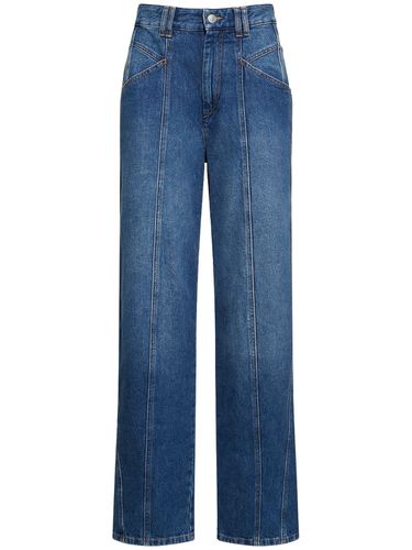 Vetan Faded Cotton Denim Straight Jeans - ISABEL MARANT - Modalova