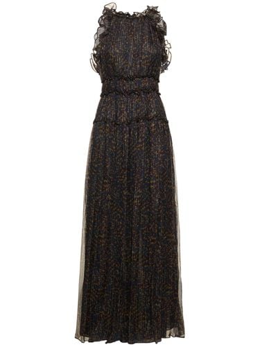 Lirra Printed Silk Gown - ULLA JOHNSON - Modalova