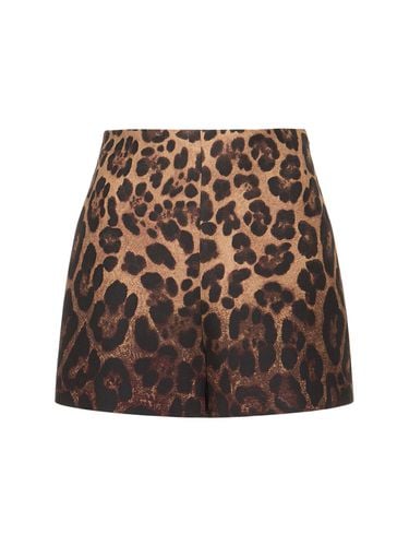 Leo Print Crepe Couture High Rise Shorts - VALENTINO - Modalova