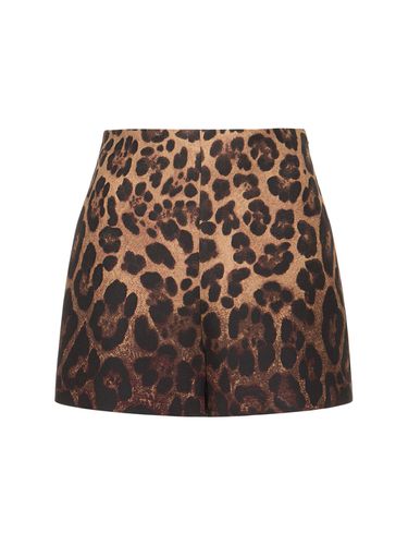 Shorts De Crepé Con Estampado - VALENTINO - Modalova