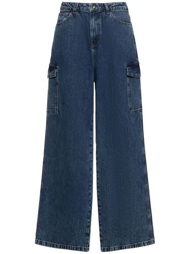 Jeans Cargo Larghi In Denim Di Cotone - FLÂNEUR - Modalova