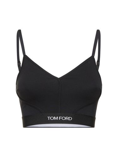 Cropped Tech Jersey Tank Top - TOM FORD - Modalova