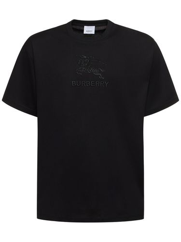 Tempah Embroidered Crewneck T-shirt - BURBERRY - Modalova