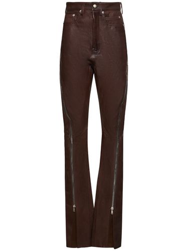 Pantaloni Bolan Banana In Pelle / Zip - RICK OWENS - Modalova