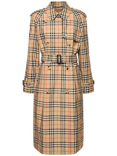 Abrigo Trench Con Estampado - BURBERRY - Modalova