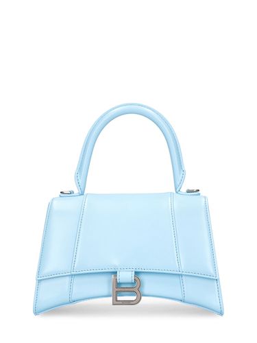 Bolso De Mano Pequeño Hourglass De Piel - BALENCIAGA - Modalova