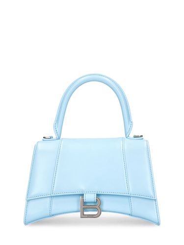 Kleine Handtasche Aus Leder "hourglass" - BALENCIAGA - Modalova