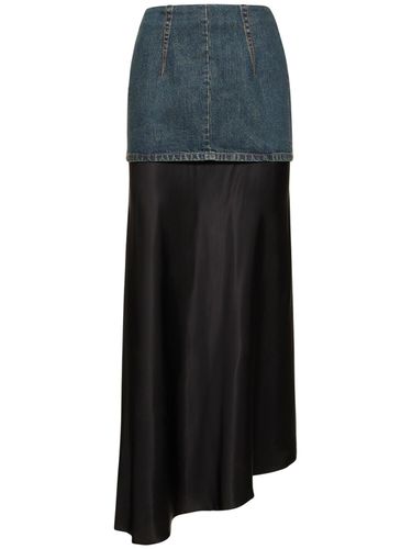 Gonna Lunga In Denim Di Cotone - MM6 MAISON MARGIELA - Modalova