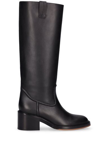 Mm Mallo Leather Tall Boots - CHLOÉ - Modalova