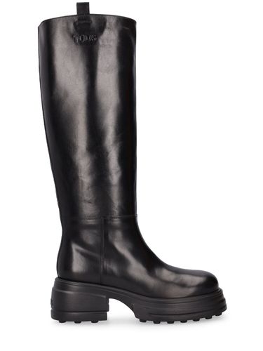 Mm Leather Tall Boots - TOD'S - Modalova