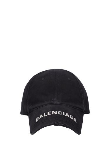 Cappello In Cotone Con Logo - BALENCIAGA - Modalova