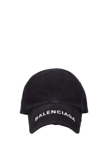 Gorra De Algodón Con Logo - BALENCIAGA - Modalova