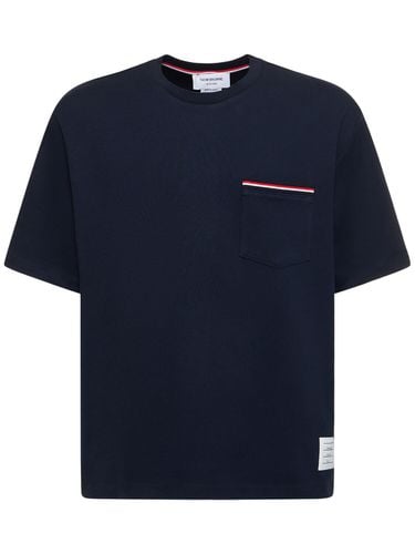 Camiseta De Algodón Jersey - THOM BROWNE - Modalova