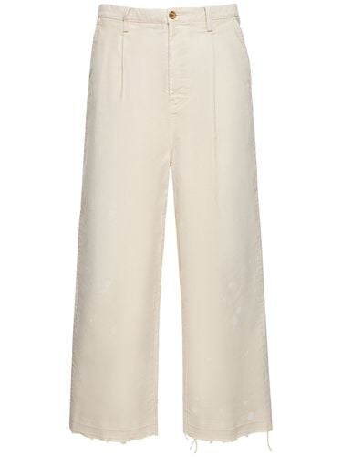 Oversize Bleached Cotton Pants - DOUBLET - Modalova