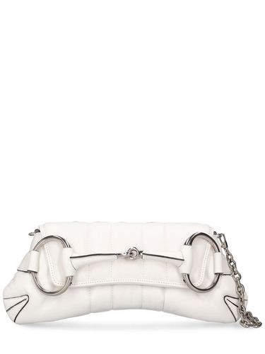 Bolso Mediano Horsebit Chain De Piel - GUCCI - Modalova