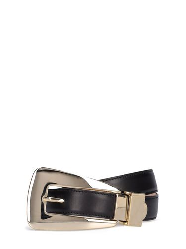 Mm Lucca Leather Buckle Belt - KHAITE - Modalova