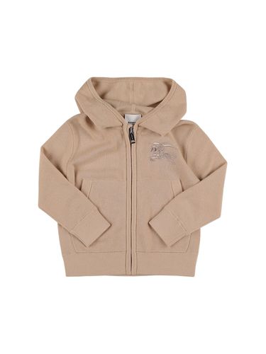 Hoodie Aus Kaschmir Mit Logo - BURBERRY - Modalova