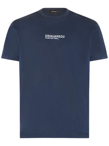 T-shirt Aus Baumwolljersey Mit Logodruck - DSQUARED2 - Modalova