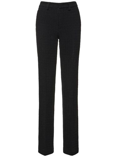 Tweed Bouclé Straight Pants - ALESSANDRA RICH - Modalova