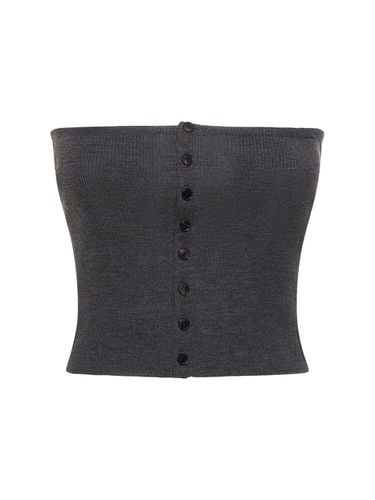 Top Bandeau De Punto De Lana - AURALEE - Modalova