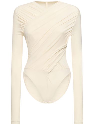 Viscose Blend Jersey Wrap Bodysuit - PETAR PETROV - Modalova