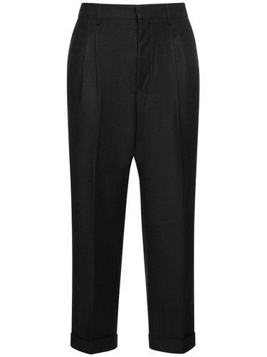 Wool Cropped Pants - AMI PARIS - Modalova