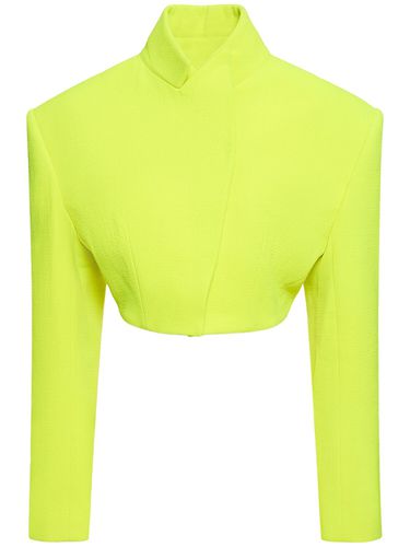 Cropped Wool Turtleneck Jacket - ALEXANDRE VAUTHIER - Modalova