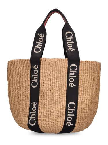 Bolso Tote Grande Woody De Papel - CHLOÉ - Modalova