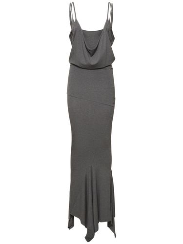 Vestido Midi De Jersey Drapeado - THE ATTICO - Modalova