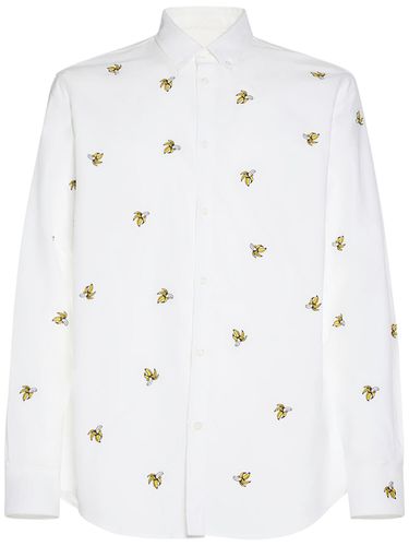 Camicia Relaxed Fit In Cotone / Ricami - DSQUARED2 - Modalova