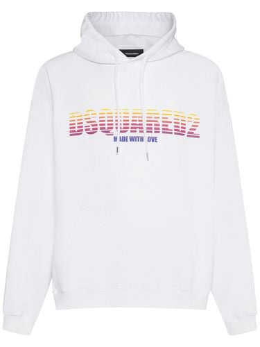 Hoodie Aus Baumwolljersey Mit Logodruck - DSQUARED2 - Modalova