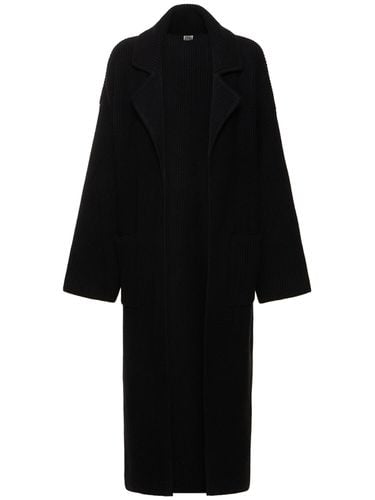 Rib Knit Wool Blend Coat - TOTEME - Modalova