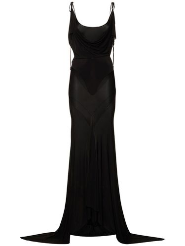 Sheer Jersey Gown - THE ATTICO - Modalova