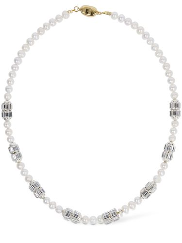 Pearl & Crystal Collar Necklace - TIMELESS PEARLY - Modalova