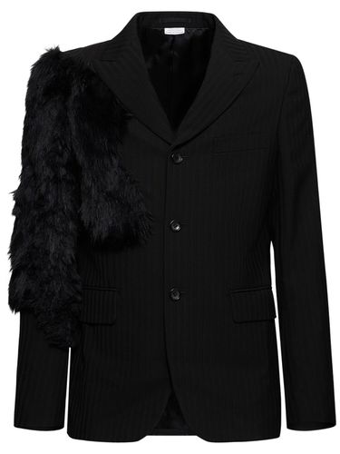 Blazer De Lana Espigada - COMME DES GARÇONS HOMME PLUS - Modalova