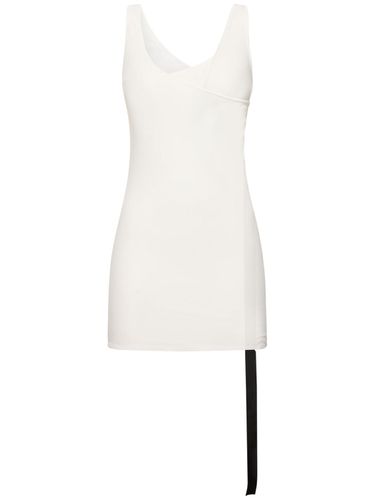 Double Ziggy Cotton Jersey Tank Top - RICK OWENS DRKSHDW - Modalova