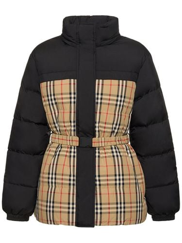 Oakmere Check Reversible Down Jacket - BURBERRY - Modalova